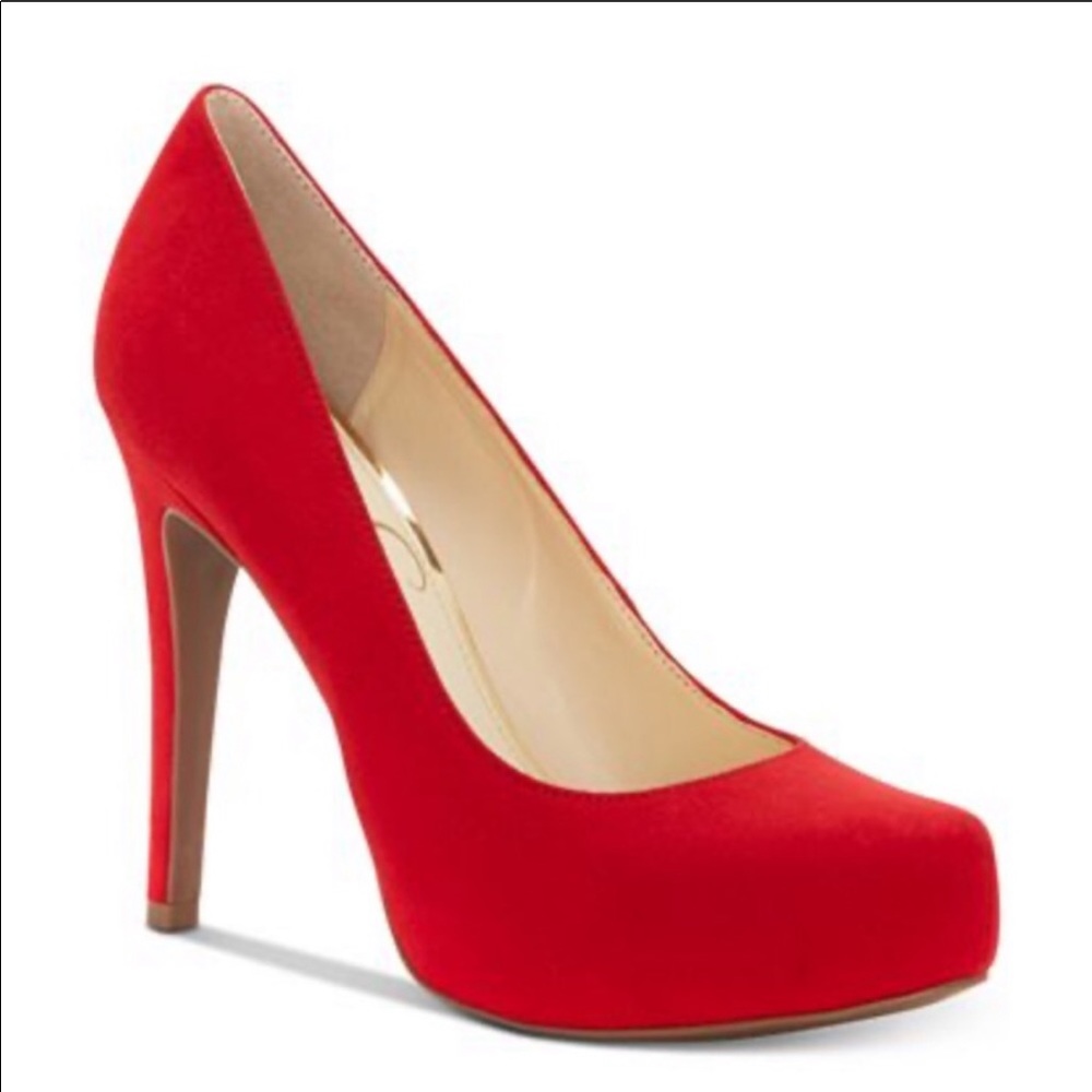 Jessica Simpson Red Platform Pump Heel Parisah